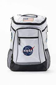 Nasa Built Up Backpack New White Space Agency School Book Bag Free Shipping Ebay