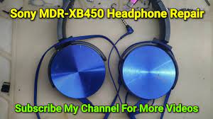 Sony Mdr-Xb450 Headphone 3.5Mm Audio Jack Repair - Youtube