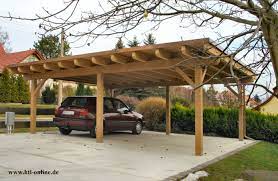 Carport Aus Holz Htl Holztechnik Holz Arbeit Mit Holz Carport Aus Holz Carport Holz Holzbau Konstruktion Carport