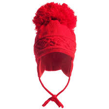 Now i spend a good part of my life knitting and teaching knitting. Satila Of Sweden Red Hat With Giant Pom Pom Childrensalon