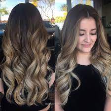 Terrific Smoky Balayage Wavy Hairstyle For Long Hair Half Up Wavy Bob Would You Like To Wear This Beautiful Wavy Curls For Long Hair Hair Styles Long Wavy Hair