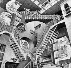 'shells and starfish' was created in 1941 by m.c. Relativity M C Escher Wikipedia