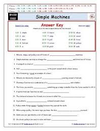 Differentiated Video Worksheet Quiz Ans For Bill Nye Simple Machines Science Guy Bill Nye Magic School Bus