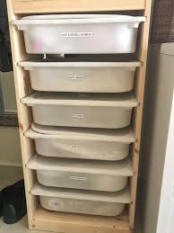 Using Ikea Trofast Tubs In Your Sewing Room Days Filled With Joy Sewing Room Storage Sewing Room Design Sewing Room Organization