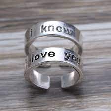 Star Wars I Love You I Know Couple Rings Couple Rings Couples Ring Set Rings