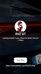 RVZ GT | creating Assetto Corsa - BikeCar Mods | Servers | Videos | Patreon