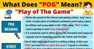 While many of us use the word when talking about relatives, tiktok has out its own twist on the term. Pog Meaning What Does Pog Mean And Stand For With Cool Examples 7esl Meant To Be Text Abbreviations English Vocab