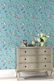 Teal Birds Wallpaper From Next Teal Wallpaper Wallpaper Living Room Wallpaper Bedroom
