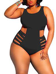 Plus Size Hollow Up Women Slim One Piece Swimsuit Ad Women Affiliate Hollow Size Women S Plus Size Swimwear Cutout Bathing Suits Swimwear