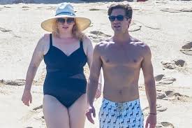 Rebel wilson can't believe the down pouring hail at the mtv movie & tv awards 2017, she also shares her teapot costume which will be used in the beauty & the beast musical number for the show. Slimmed Down Rebel Wilson Hits The Beach With Boyfriend Jacob Busch