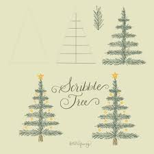 Thousands of new christmas tree vector resources are added every day. How To Draw Simple Christmas Trees By Barbara At Bits Of Ivory