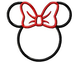 5 Tailles Minnie Mouse Applique Design Disney Design Minnie Etsy Applique Designs Disney Embroidery Disney Designs