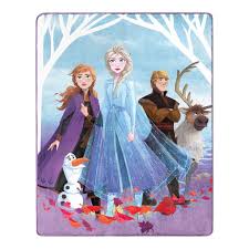 Girls disney frozen graceful & gorgeous character fleece blanket throw xmas gift. Disney Frozen 2 Silk Touch Throw Blanket 40 X 50 W Elsa Anna Olaf Sven And Kristoff Walmart Com Walmart Com