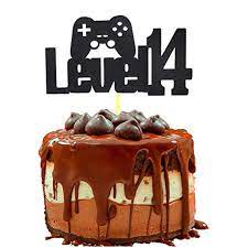 Since boys at this age are. Video Game Level Up 14 Birthday Cake Topper Glittery Happy 14th Birthday Video Gaming Cake Toppers For 14 Year Old Boy And Kids Video Game Themed Birthday Decorations Walmart Com Walmart Com