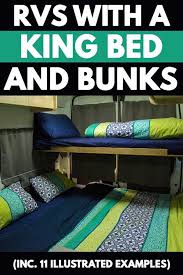 Learn how to choose a bunk bed for extra storage space and to make small rooms feel bigger. Rvs With A King Bed And Bunks Inc 11 Illustrated Examples