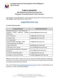 This form is available to file online. New Philippine Consulate General In San Francisco Facebook