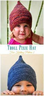 Kids Pixie Hat Free Knitting Patterns Knitting Patterns Free Hats Knitted Hats Kids Baby Hat Knitting Pattern