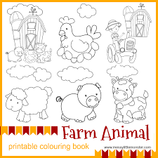 Story of cats animal coloring pagesc41d. Farm Animal Printable Colouring Pages Messy Little Monster