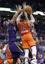 Pelicans 10,000 times and the results are in. Westbrook Scores 41 In Triple Double As Thunder Top Pelicans Arab News