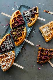 Waffle Pops For Breakfast And Snack Madeline Lu Food Truck Desserts Cafe Food Waffle Pops