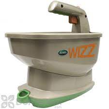 Lawn food, grass seed, weed control, ice melt• holds up to 2. Scotts Wizz Hand Held Spreader