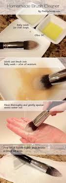 Swirl Your Makeup Brushes In A Diy Mixture Of Dish Soap And Olive Oil For A Like New Feel Homemade Makeup Brush Cleaner Diy Makeup Brush Diy Makeup Brush Cleaner