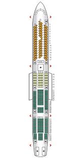 Seat Plan For The Virginatlantic A340 600 Virgin Atlantic