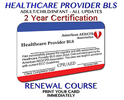 The completion of card for your job is required as healthcare professions. Aedcpr Healthcare Provider Bls Renewal Course Preprinted Card Online Courses