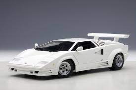 Each example is expected to cost around €3 million ($3.5 million). Lamborghini Countach 25th Anniversary Edition White Autoart