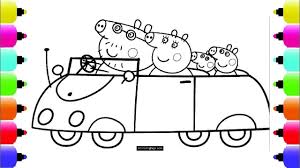 Peppa S Paintbox Peppa Pig Car Coloring Pages Cartoon Episodes 4 Pe