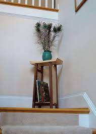 Stairs are blocks that allow mobs and players to change elevation without jumping. Narrow Accent Table With Shaped Table Top Wooden Furniture Etsy Furniture Design Wooden Small Entryway Table Stair Landing Decor