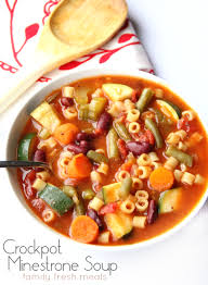 The Best Crockpot Minestrone Soup Family Fresh Meals Crockpot Minestrone Slow Cooker Soup Soup Recipes
