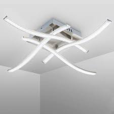 These lovely {ceiling lights} are offered in many designs and alluring prices. Amazon Com Led Ceiling Light 24w Modern Curved Design Led Ceiling Lamp 4 Built In Led Boards Natural White 2000lm 4000k Metal Ceiling Lighting Fixture For Living Rooms Bedrooms Hallway Office 85v 265v Home Improvement