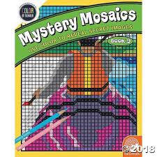 Mystery pictures coloring pages image information free mystery. Color By Number Mystery Mosaics Book 9 Coloring Books 1 Piece Walmart Com Walmart Com
