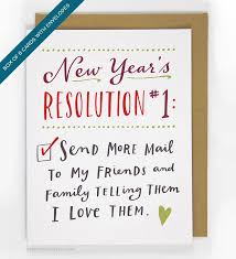 New Year S Resolution 1 Card Box Of 8 Happy New Year Cards New Year Card New Years Resolution