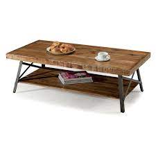 The top's edges are covered in 2mm thick steel, fixed with. Industrial Chic Modern Classic Reclaimed Wood And Metal Coffee Table Fastfurnishings Com