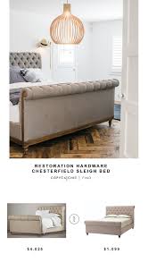 Satisfying your taste for tradition, the lettner king panel bed sports serene sophistication. Restoration Hardware Chesterfield Sleigh Bed Copycatchic