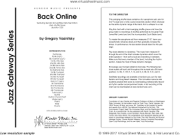 Yasinitsky Back Online Sheet Music Complete Collection For Jazz Band