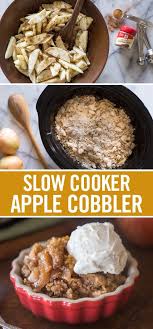 Slow Cooker Oatmeal Apple Cobbler Recipe Recipe Slow Cooker Apples Slow Cooker Oatmeal Apple Recipes