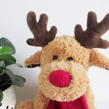 Lovely Christmas Reindeer Scarf Plush Stuffed Doll Toy Home Sofa Decoration Gifts For Children Home Decoration Accessories New Stuffed Plush Animals Aliexpress