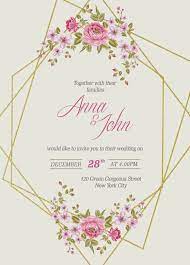6 Wedding Card Invitation Template Free Wedding Invitation Templates Free Printable Wedding Invitations Wedding Invitations Printable Templates