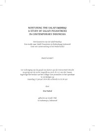 Misi, visi, objektif dan matlamat. Nurturing The Salafi Manhaj Utrecht University Repository