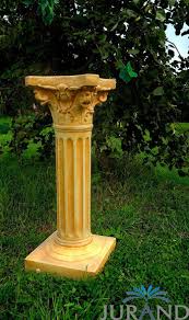 Nur noch 12 auf lager. Hausgartenprofi Sockel Saule Stein Statuen Garten Dekoration Podest Skulptur Steinsaule 3508