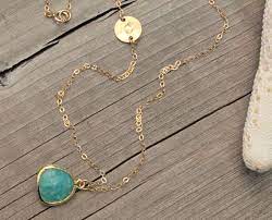 Largo Collar Inicial Cadena Llena De Oro De 14 K Por Potionumber9 Collares Largos Joyas Colgante Con Iniciales