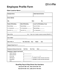 The full name of the employer is required for this contract to be effective. Profile Format Fill Out And Sign Printable Pdf Template Signnow