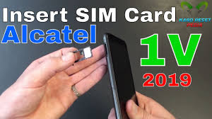 Alcatel 1V 2019 Insert The SIM Card ...