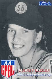 Today Jan 12th would have been Audrey Bleiler Seitzinger's 88th birthday.  Audrey was an infielder for the Blue Sox from 1950