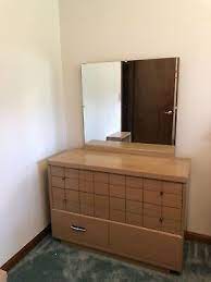 Vintage dresser makeover painting furniture and antique glazing. Mid Century 1950s Vintage Retro Original Blonde Bedroom Set By Harmony House Ebay Harmony House Bedroom Set Wood Bedroom Sets