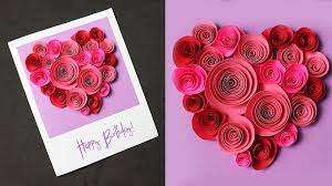 You can add text to the front of the cards to make them more specific if you'd like. Beautiful Birthday Greeting Card Idea Pop Up Rose Heart Diy Birthday Card 5 Steps Instructables