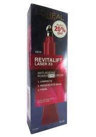 Clearance L Oreal Paris Revitalift Laser X3 Laser Review Eye Cream 15ml Revitalift Anti Aging Anti Aging Acne